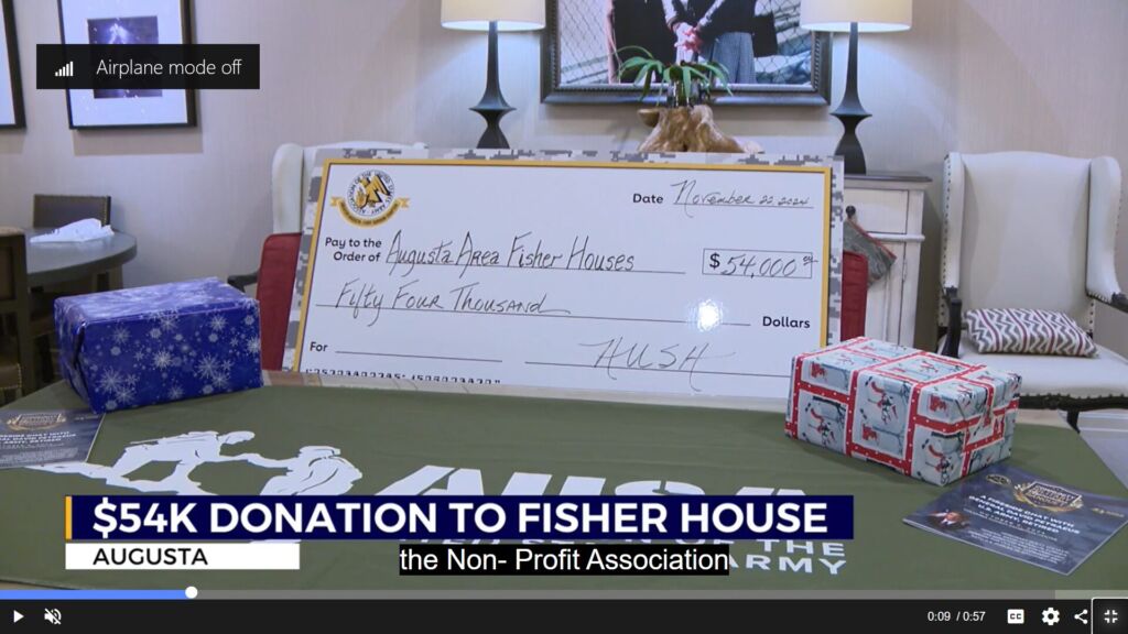 Association of the United States Army donates $54,000 to local Fisher House Foundation